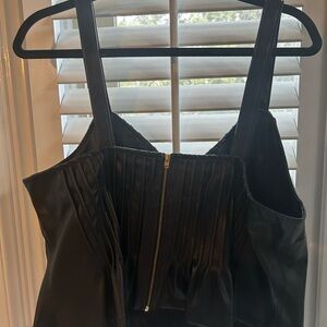 “LetMeBe” Anthropology faux leather corset top